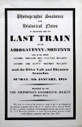 Photographic Souvenir and Historical Notes in connection with the last train on the Abergavenny-Merthyr by Stephenson Locomotive Society